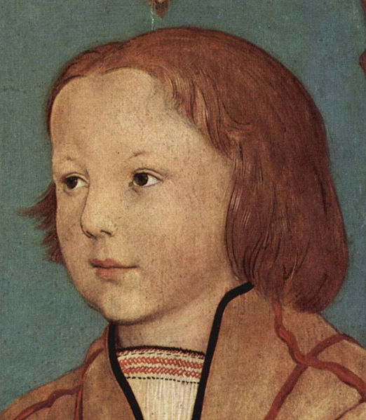 Ambrosius Holbein Portrat eines Knaben mit blondem Haar